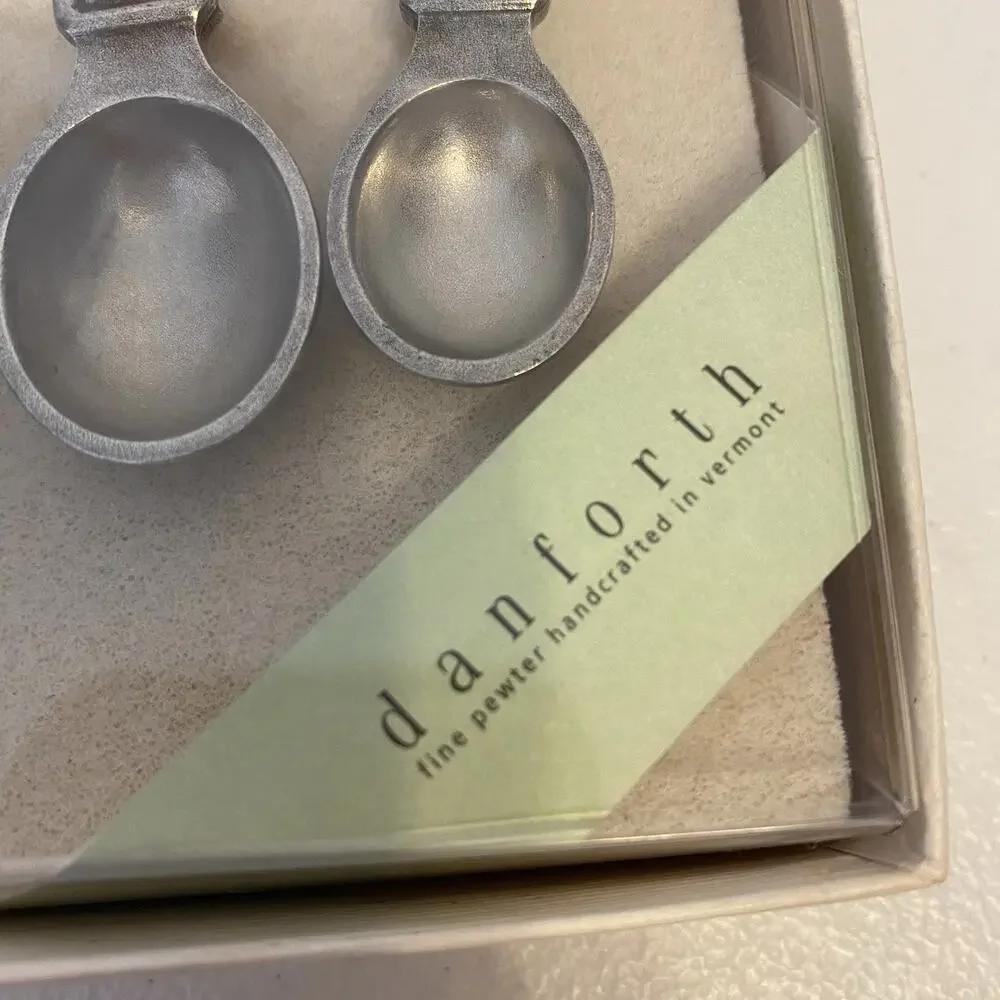 Danforth Fine Pewter Handcrafted In Vermont Measuring Spoons Set Walk Hang Decor